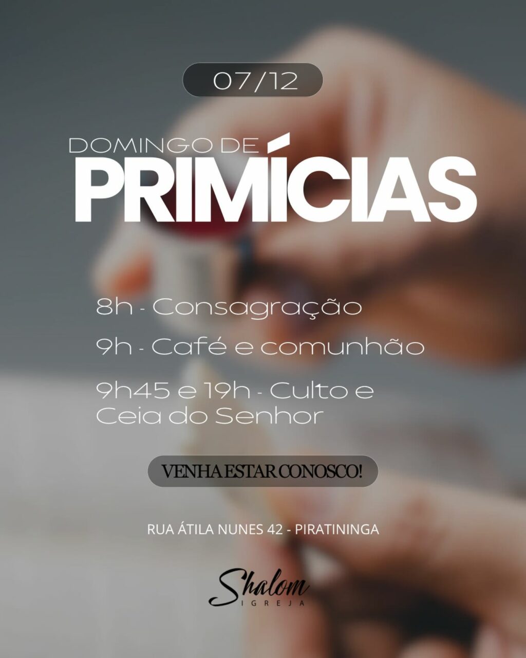 Instagram post from shalomigrejacrista. This post is in position 4.